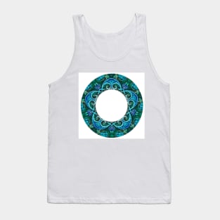 blue ring mandala Tank Top